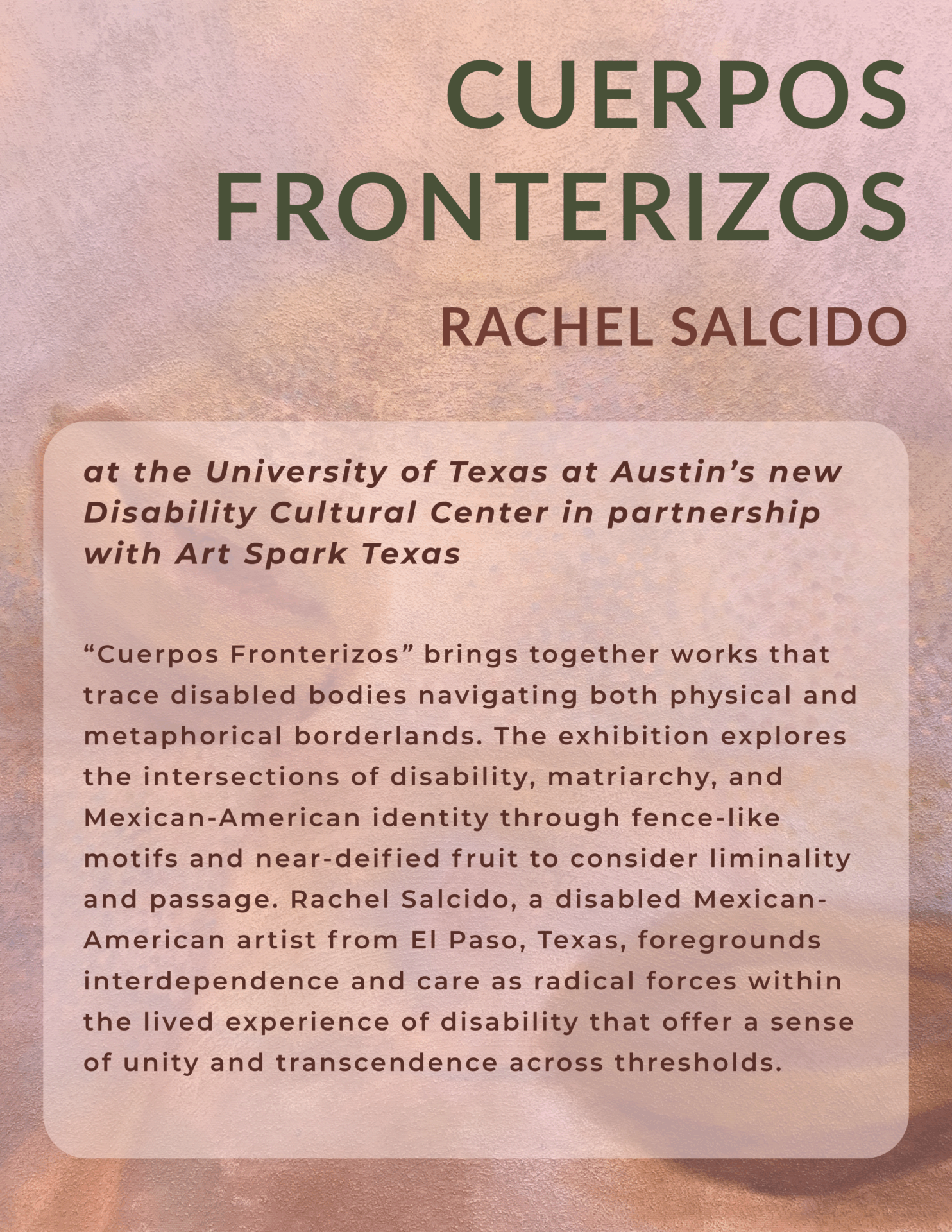 Rachel Salcido's Cuerpos Fronterizos exhibit at the University of Texas at Austin