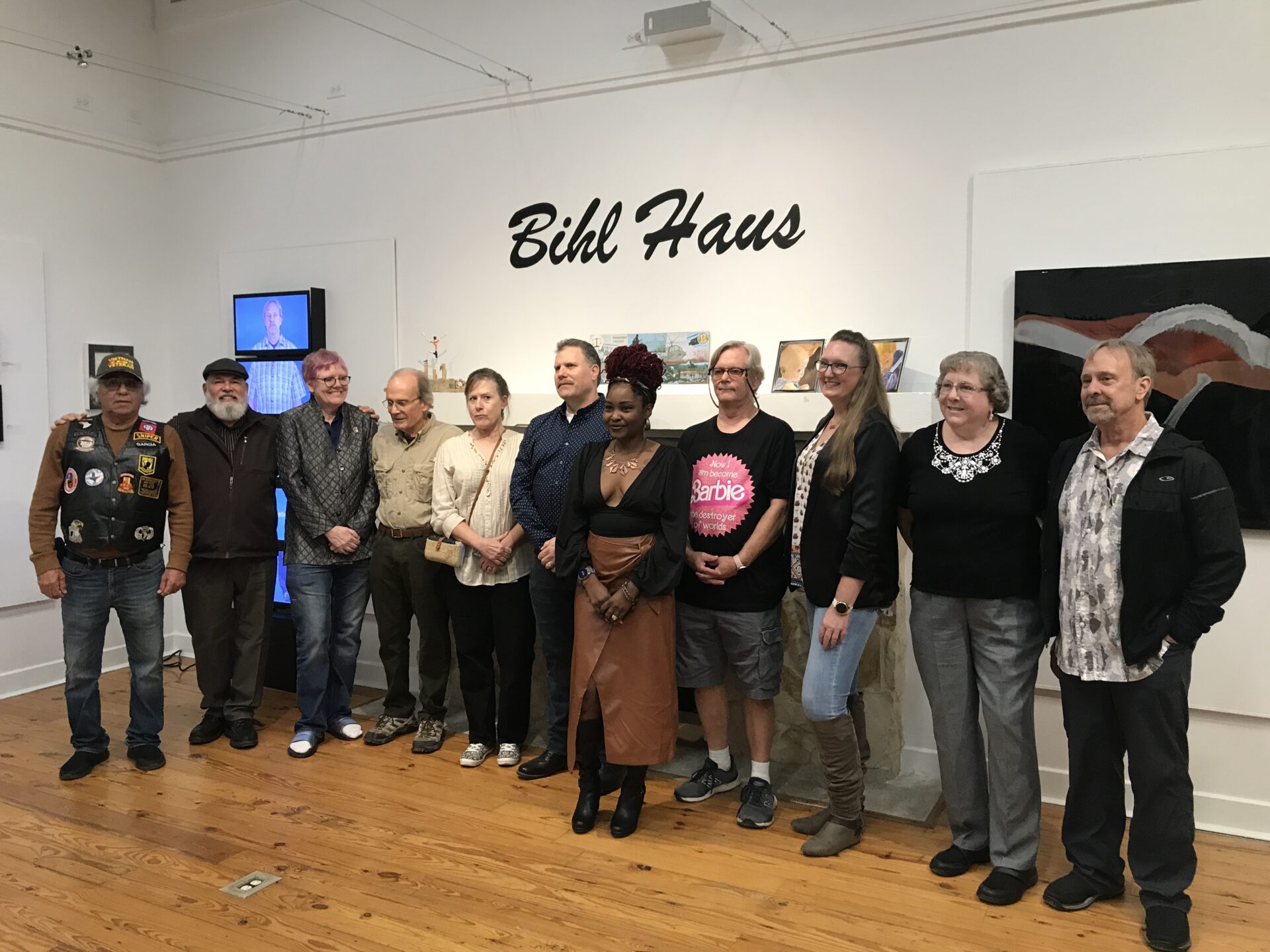 Image from Art Spark's previous veteran's exhibit at the Bill Haus in San Antonio Texas