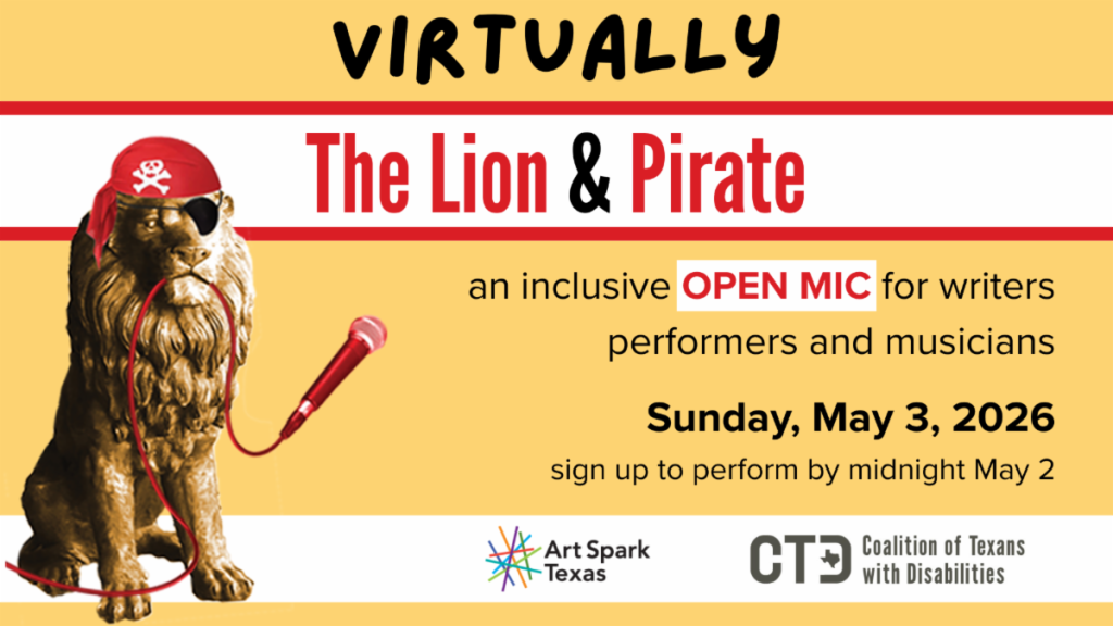 Virtual Lion & Pirate Open Mic Sunday May 3, 2026