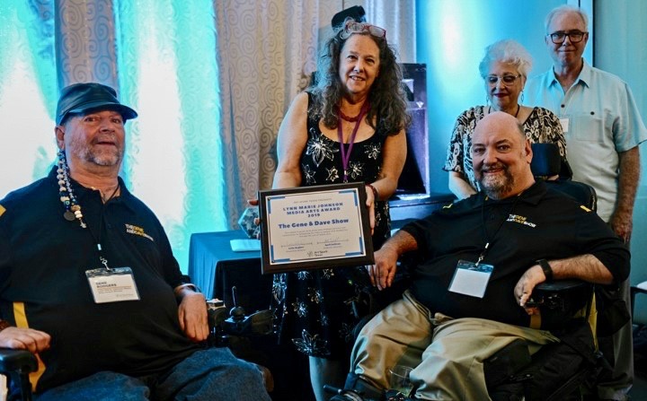 Gene Rodgers and Dave Dauber, 2019 Lynn Marie Johnson Media Arts Award Winners