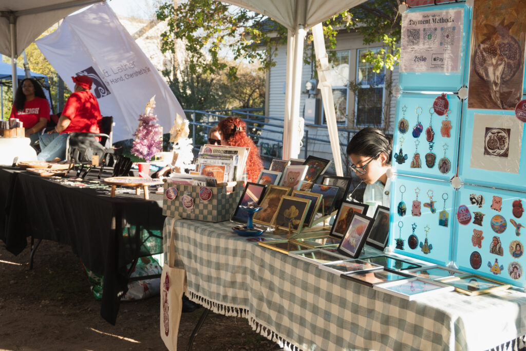 Beyond Art Market artists and small business pop-ups at Art Spark Texas for the holidays 2025.