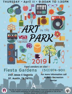 Art in the Park 2019 Flyer