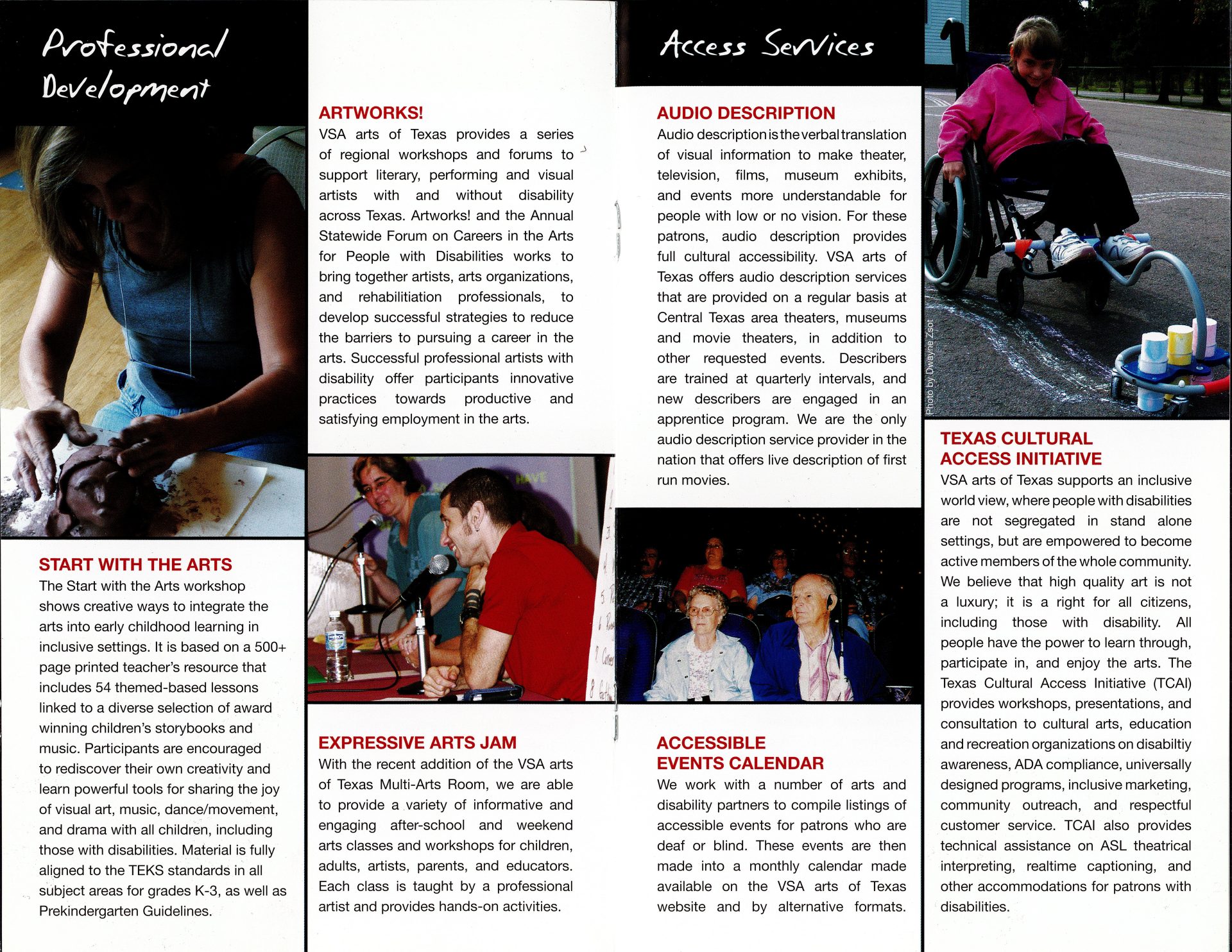 VSA Texas Brochure with Betty Siegel