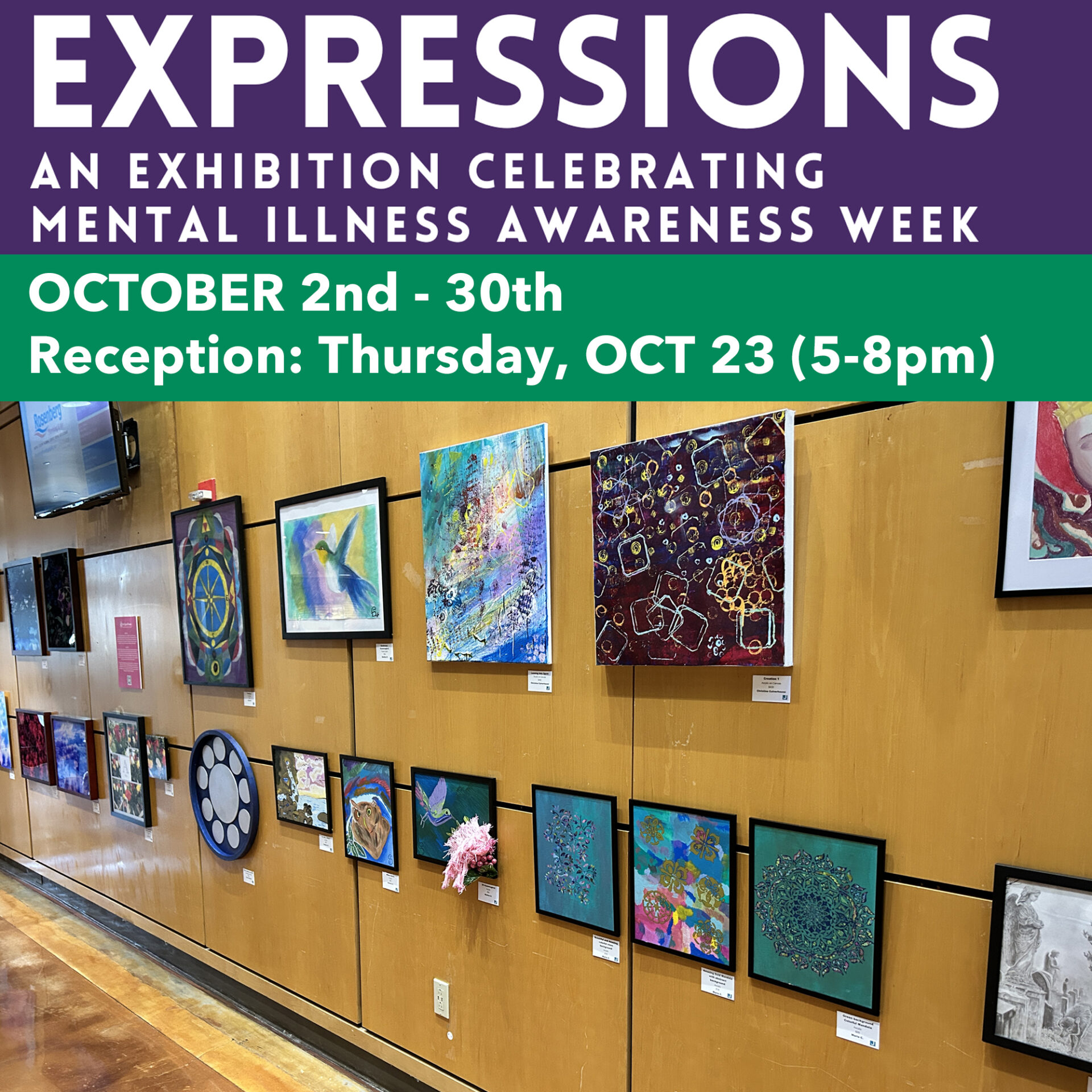 19th Annual Expressions Exhibit from Art Spark Texas for Mental Illness Awareness Week