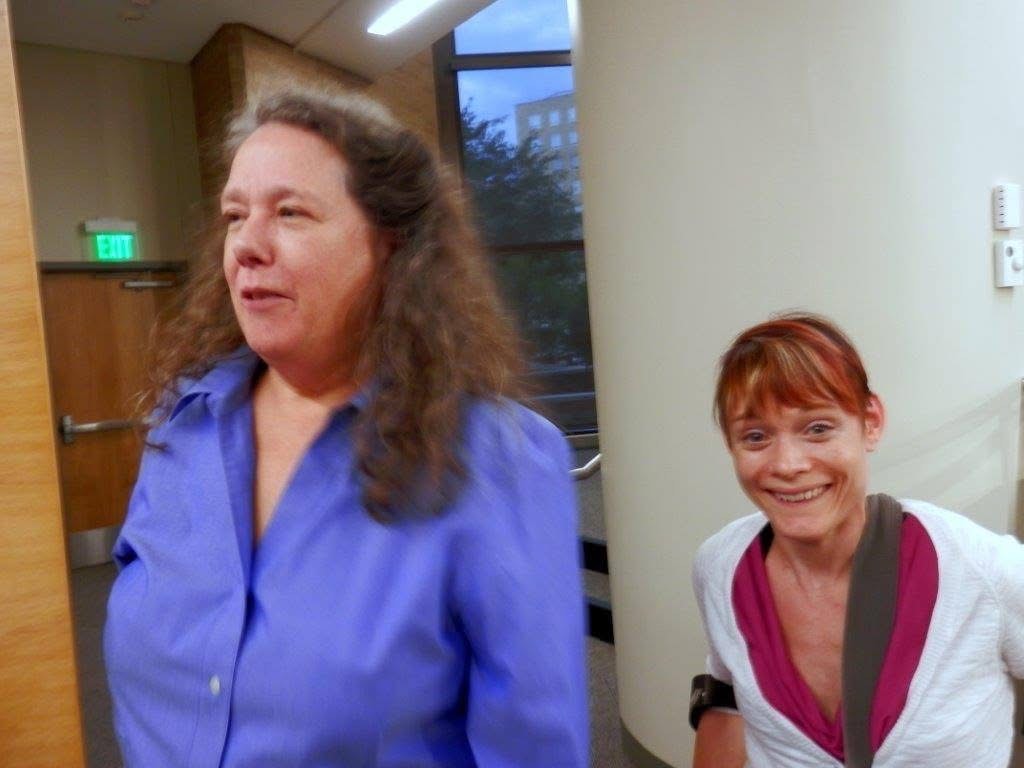 image of Celia Hughes and BodyShift dancer Tanya Winters