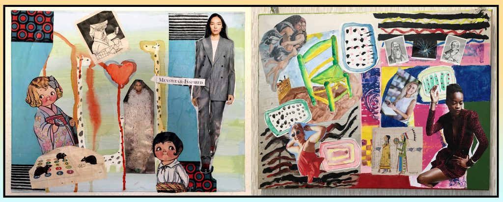 Two side by side collages