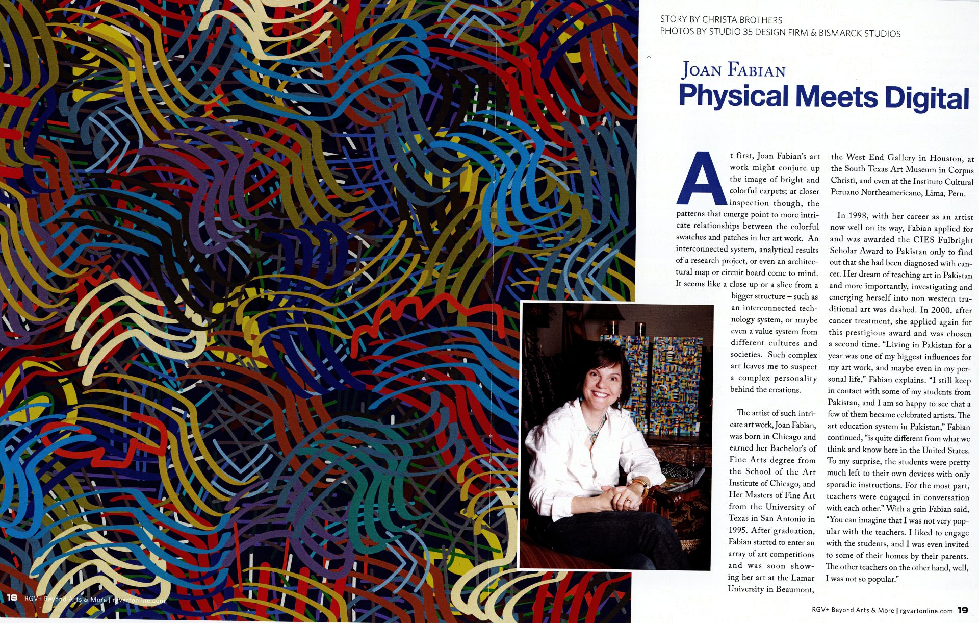 Joan Fabian Brochure with Art Spark Texas