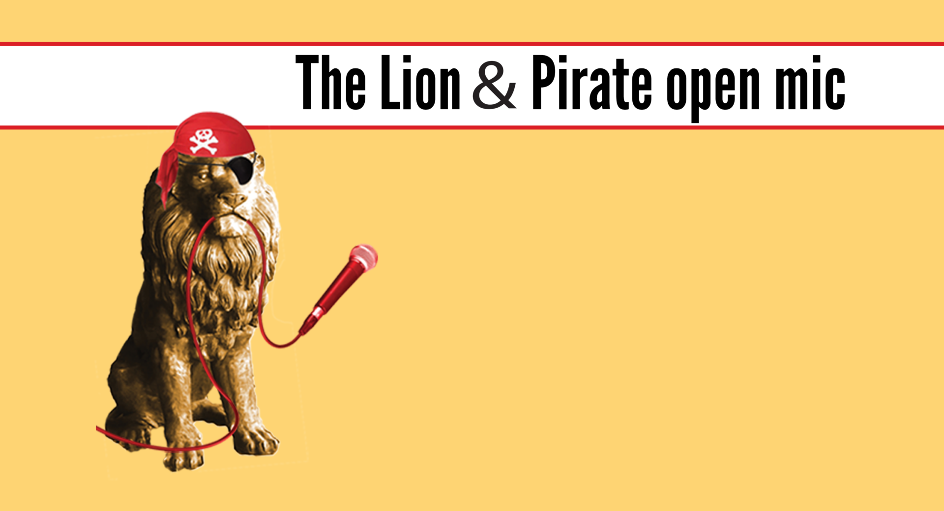 The Lion & Pirate flyer
