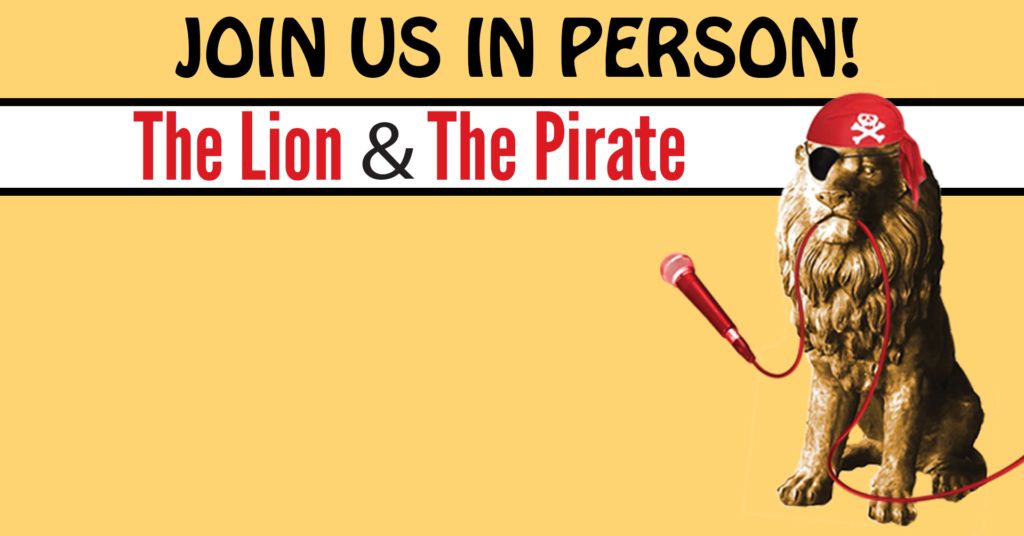 The Lion & Pirate flyer