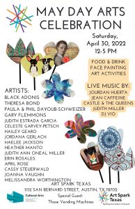 May Day Arts Celebration Flyer. Details are in the copy above.