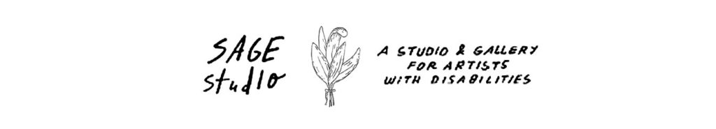 sAGE Studio logo and statement. A Studio and Gallery for Artists with Disabilities