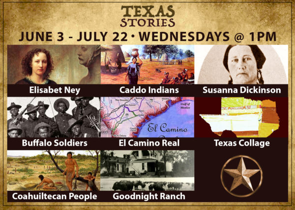 Texas Stories summer schedule. June 3 - July 22