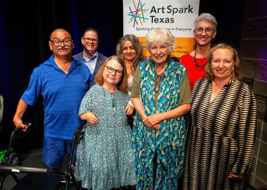 Board Members of Art Spark Texas at the 2025 Artist of the Year Awards Ceremony honoring disabled artists, veterans and aging artists.