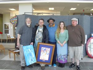 photo of veteran artists at the Austin VA Outpatient Clinic