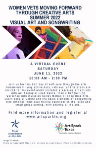 Flyer for Women Veteran Summer Event