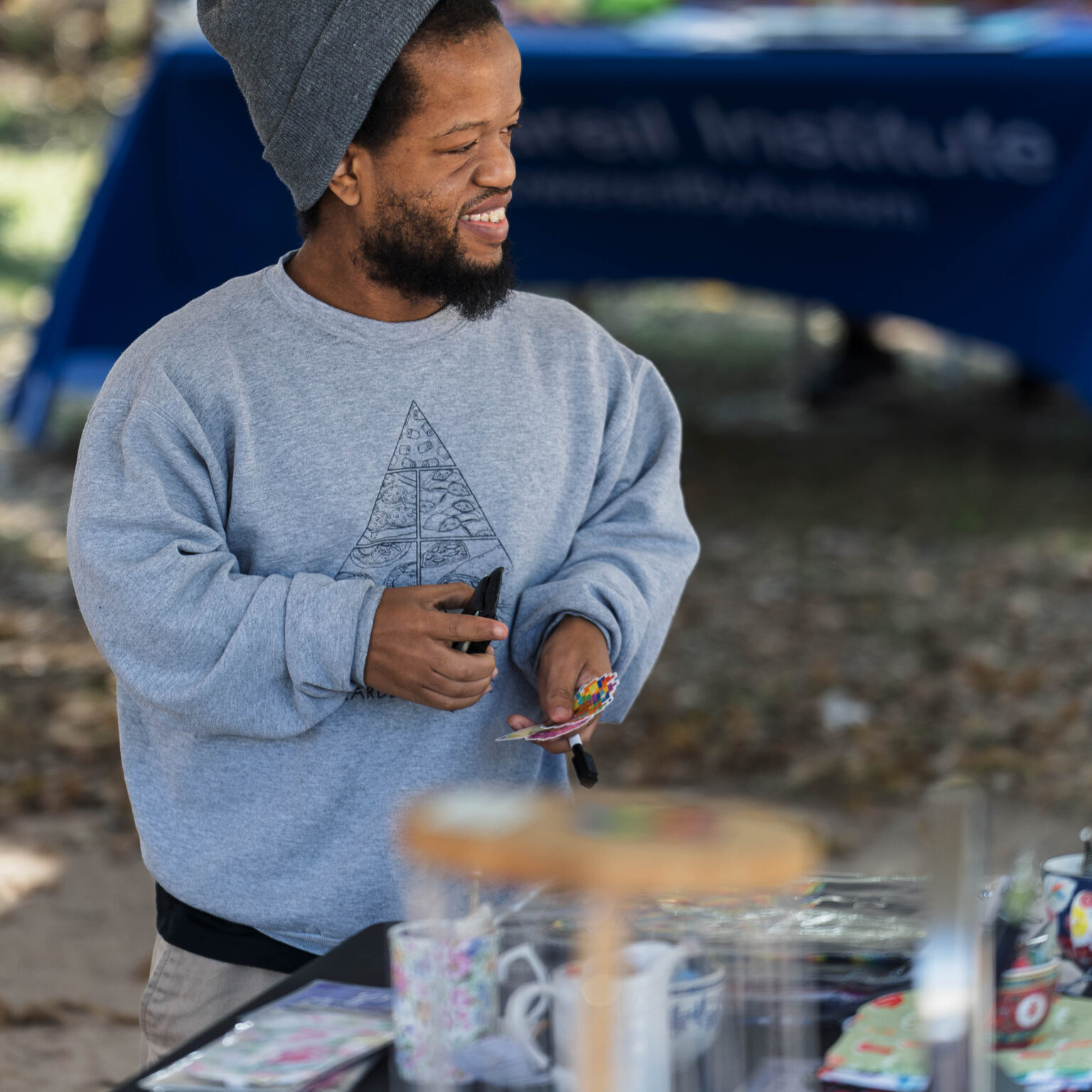 Michael Douglas from Creating Comics While browsing vendor work at Art Spark Texas' Beyond Art Market