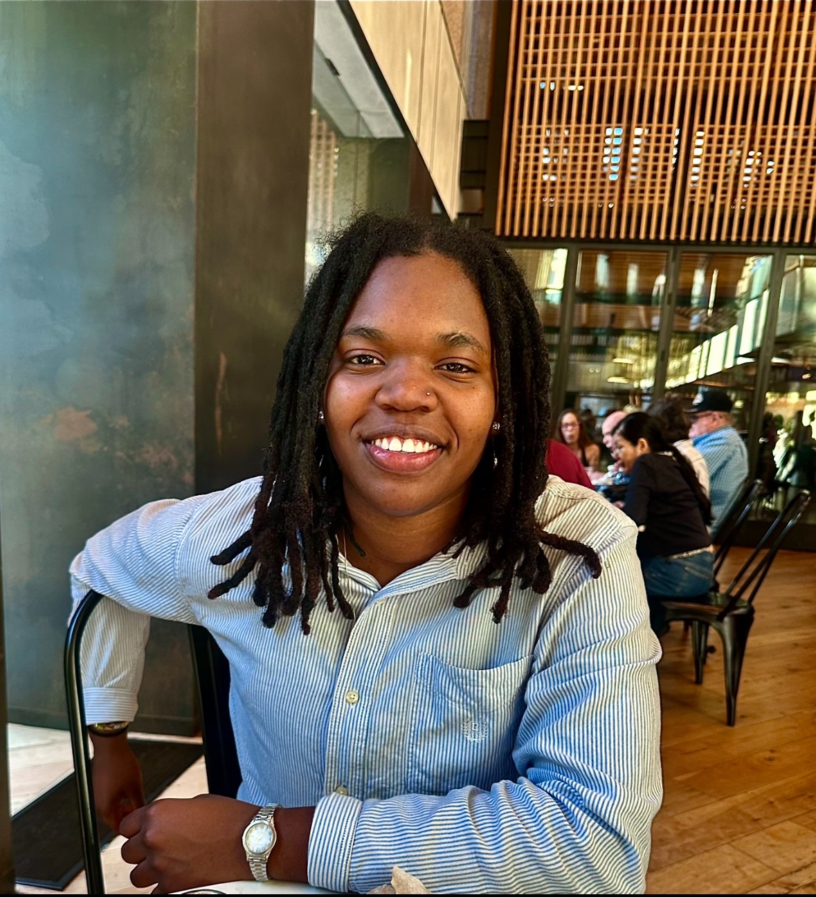 Jaela Mitchell, the 2026 Intern on Art Spark Texas Radio Hour show on KOOP radio