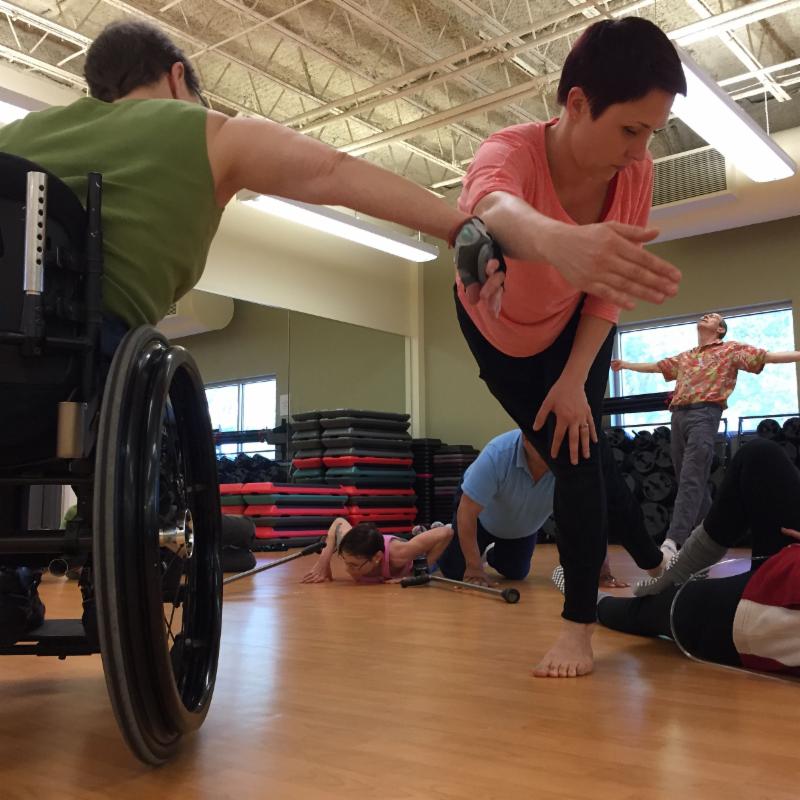 Dancers with and without disabilities
