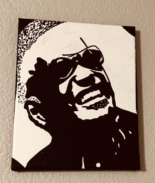 Silhouette of Ray Charles