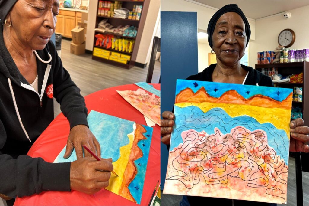 Senior participants of Art Spark Texas' Mobile Art Program.