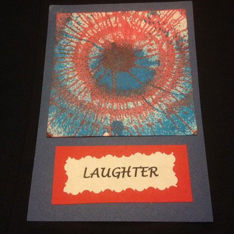 spin art on cardstock - "Laughter"