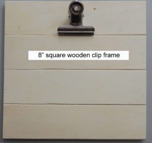 wooden clip frame photo