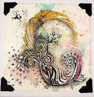 Zentangled inspired art by gina p. woodruff