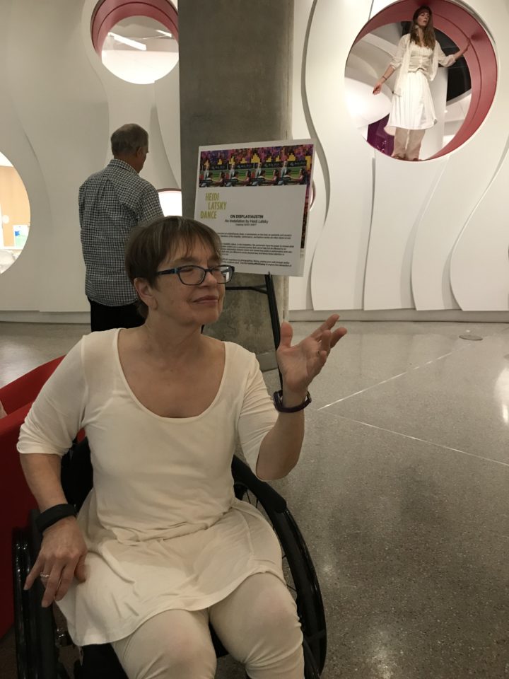 on display living sculpture