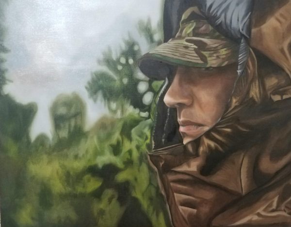 1000 Yard Stare, a painting by Ricardo Robles