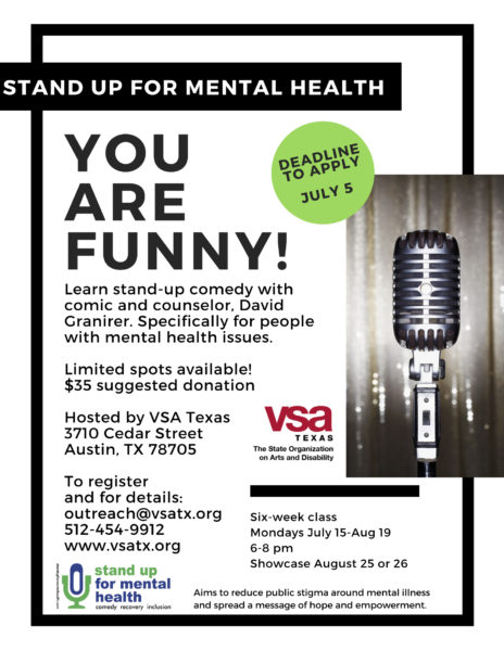 stand up for mental health flyer