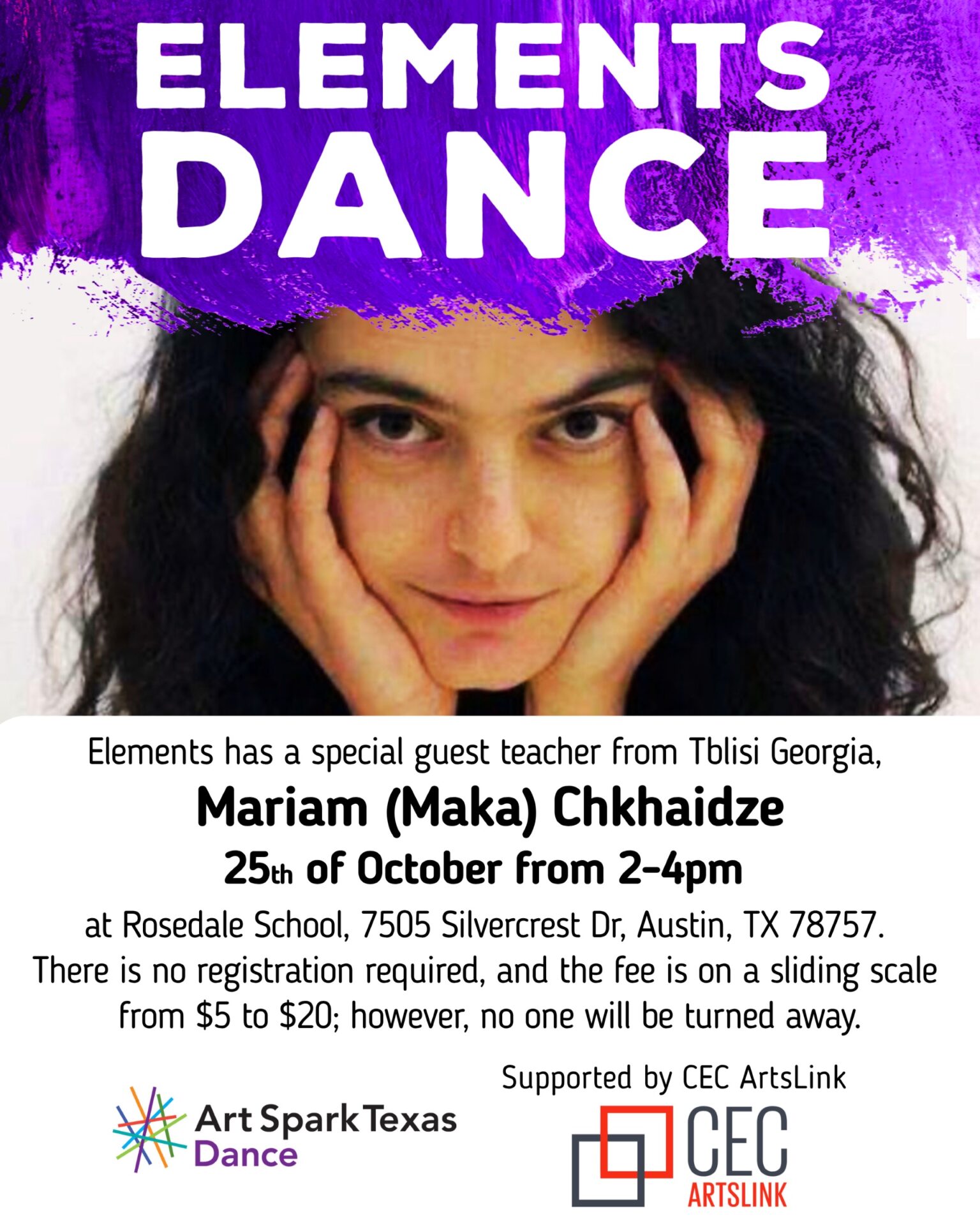 Elements Inclusive Dance - no experience required for those with and without disabilities - from Art Spark Texas